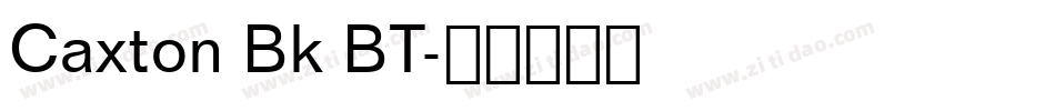 Caxton Bk BT字体转换